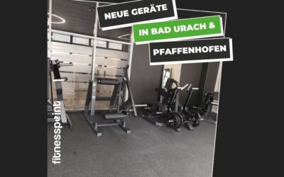 Neue Geräte im fitnesspoint Bad Urach und Pfaffenhofen