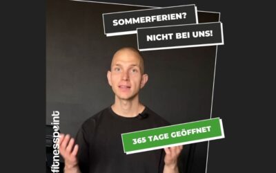 Training in den Sommerferien? Bei fitnesspoint läuft’s einfach weiter!